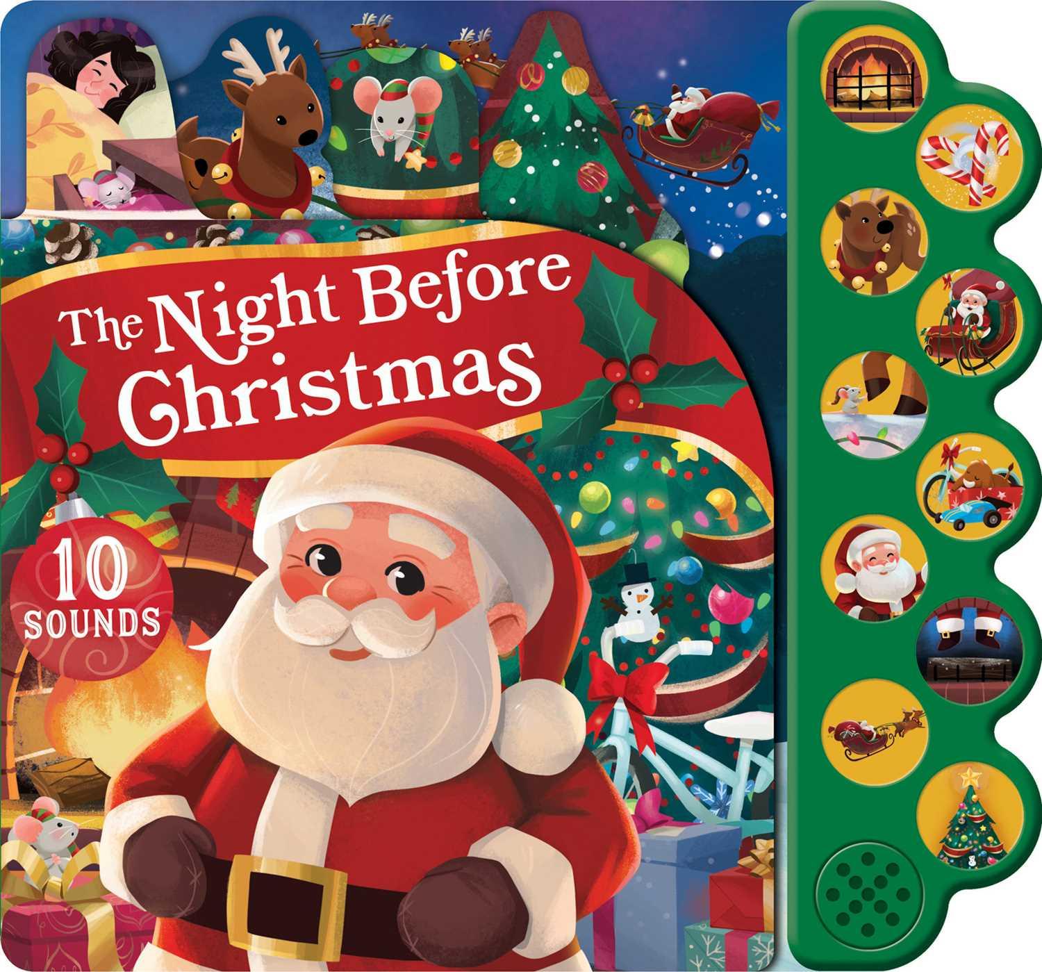 Book The Night Before Christmas 10-Button Sound Book Steph Lew
