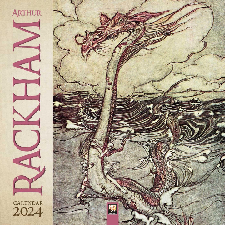 Kalendarz/Pamiętnik Arthur Rackham Wall Calendar 2024 (Art Calendar) 