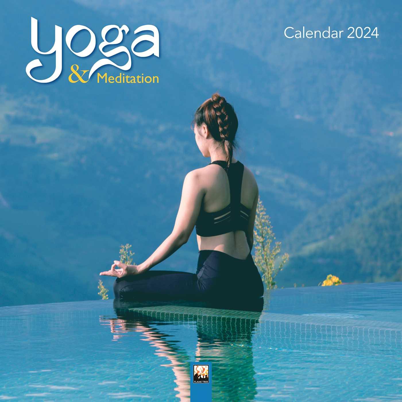 Kalendář/Diář Yoga & Meditation Wall Calendar 2024 (Art Calendar) 
