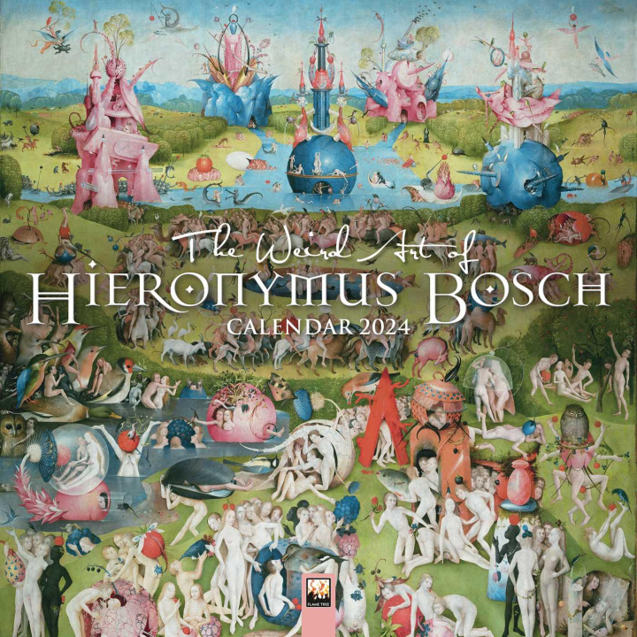 Kalendarz/Pamiętnik The Weird Art of Hieronymus Bosch Wall Calendar 2024 (Art Calendar) 