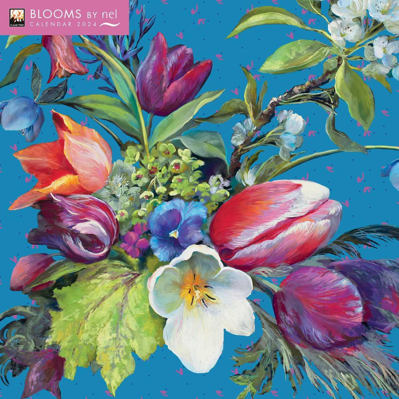 Naptár/Határidőnapló Blooms by Nel Whatmore Wall Calendar 2024 (Art Calendar) 