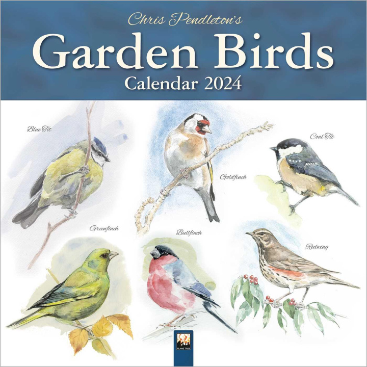 Calendar / Agendă Chris Pendleton Garden Birds Wall Calendar 2024 (Art Calendar) 