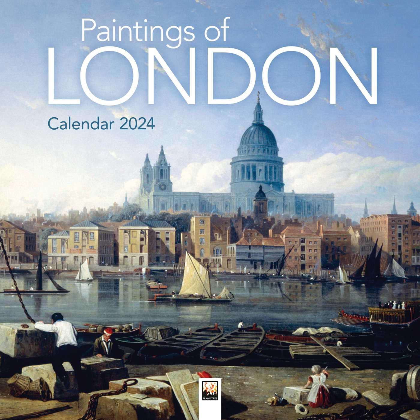 Naptár/Határidőnapló The Museum of London: Paintings of London 2024 Wall Calendar 