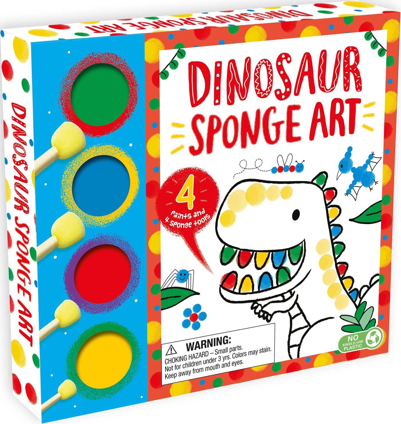 Kniha Dinosaur Sponge Art: With 4 Sponge Tools and 4 Jars of Paint Sarah Lawrence