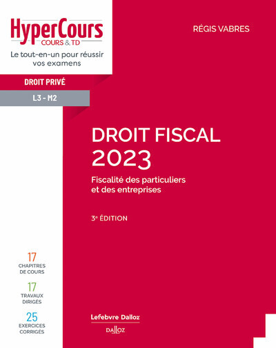 Könyv Droit fiscal 2023. 3e éd. Régis Vabres