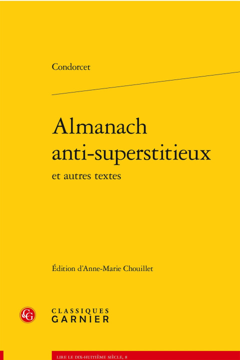 Knjiga Almanach anti-superstitieux et autres textes Condorcet