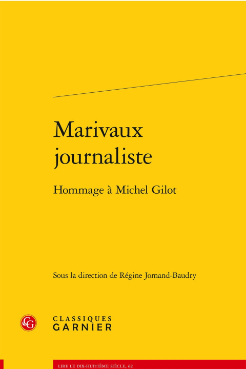 Knjiga Marivaux journaliste - hommage à michel gilot 