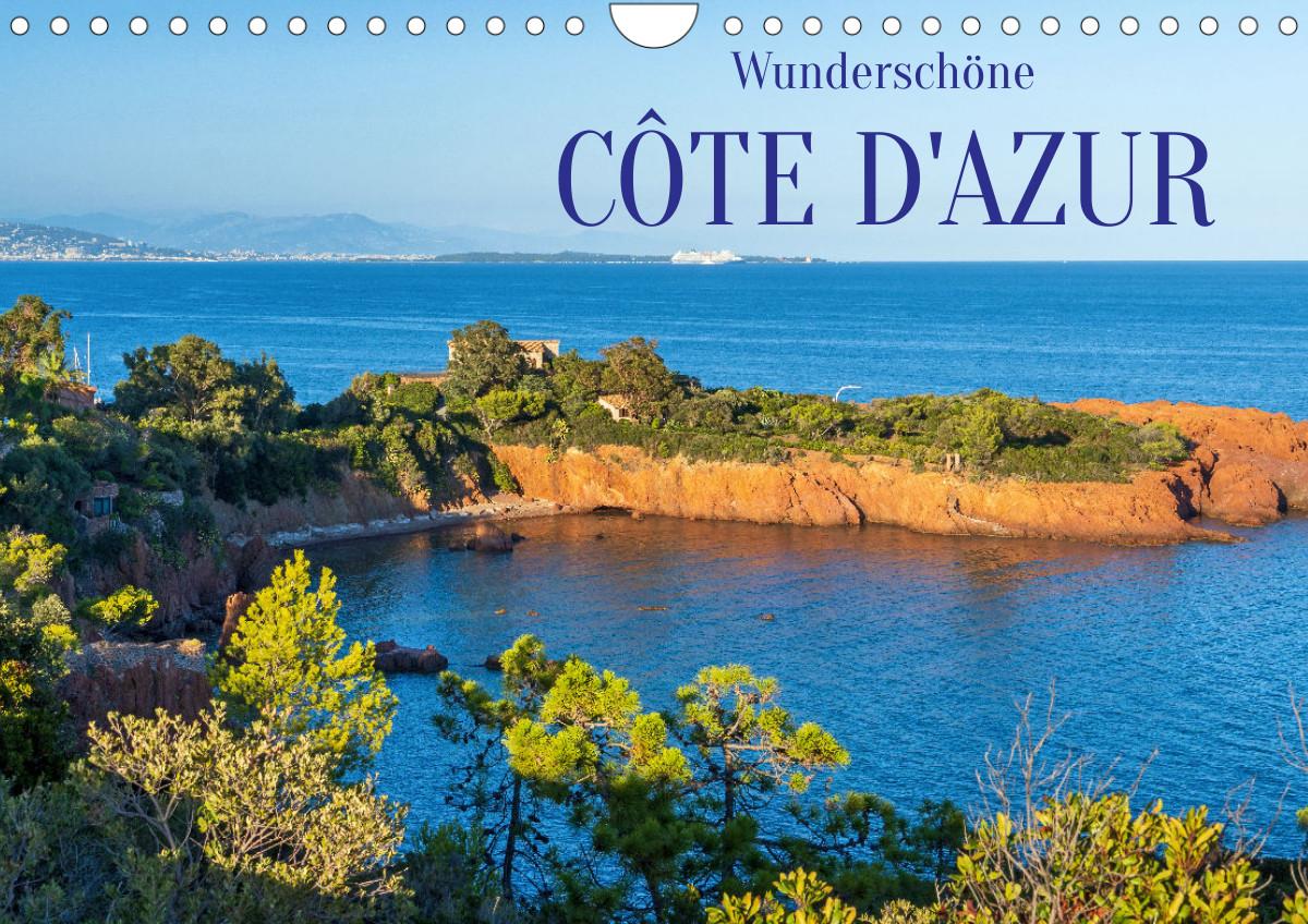Calendar / Agendă Wunderschöne Côte d'Azur (Wandkalender 2024 DIN A4 quer) 