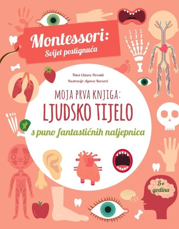 Kniha Montessori - Moja prva knjiga - LJUDSKO TIJELO Chiara Piroddi