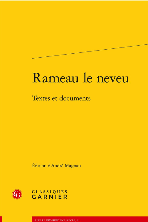 Kniha Rameau le neveu - textes et documents Anonyme