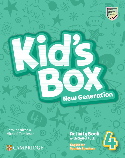 Kniha Kid's Box New Generation Level 4 Activity Book with Home Booklet and Digital Pack English for Spanish Speakers Caroline Nixon