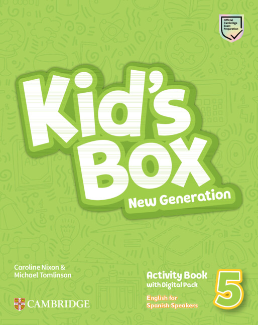 Carte Kid's Box New Generation Level 5 Activity Book with Home Booklet and Digital Pack English for Spanish Speakers Caroline Nixon