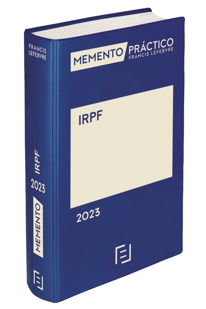 Knjiga MEMENTO PRACTICO IRPF 2023 