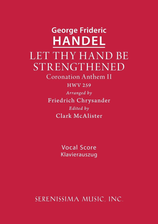 Kniha Let Thy Hand Be Strengthened, HWV 259 Clark Mcalister