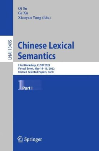 Knjiga Chinese Lexical Semantics Qi Su