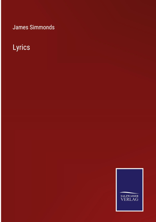 Knjiga Lyrics James Simmonds