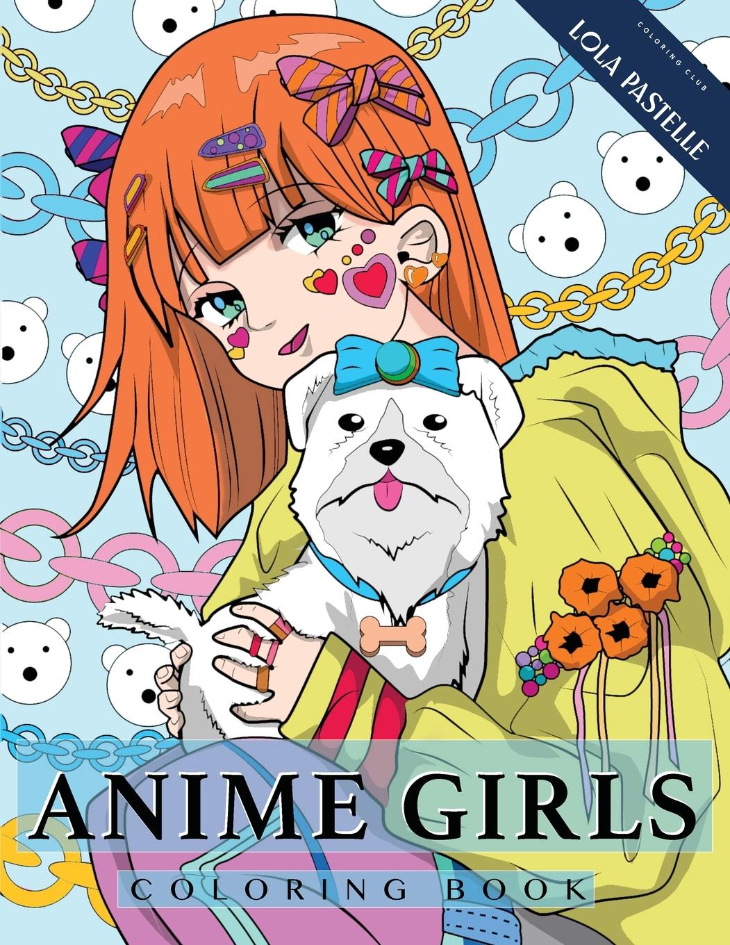 Kniha Anime Girls Coloring Book 