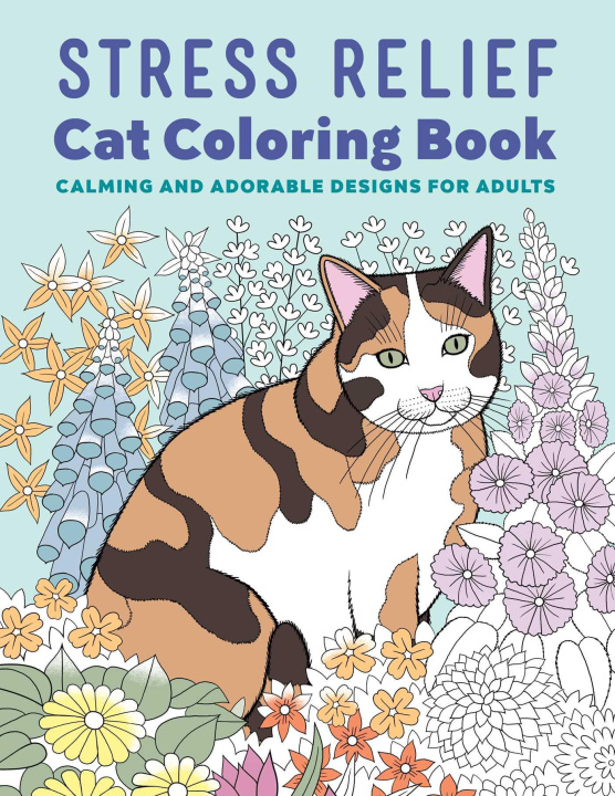 Carte Stress Relief Cat Coloring Book: Calming and Adorable Designs for Adults 