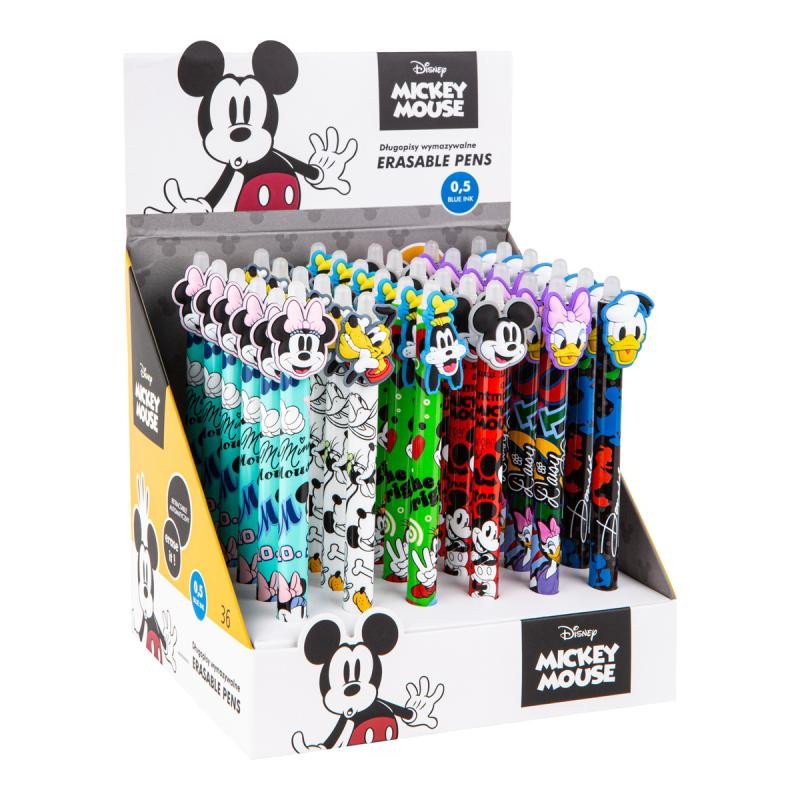 Papírenské zboží Gumovatelné pero v disp. Mickey Mouse 