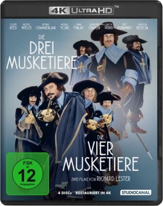 Filmek Die Musketiere - Einer für Alle - Alle für einen!, 1 4K UHD-Blu-ray + 2 Blu-ray (Special Edition) Richard Lester