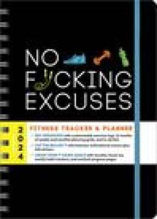Naptár/Határidőnapló 2024 No F*cking Excuses Fitness Tracker Sourcebooks