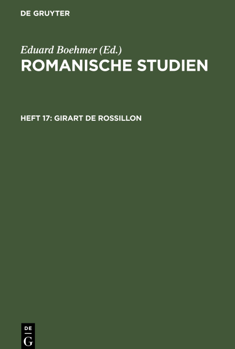 Knjiga Girart de Rossillon No Contributor
