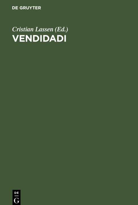 Buch Vendidadi No Contributor