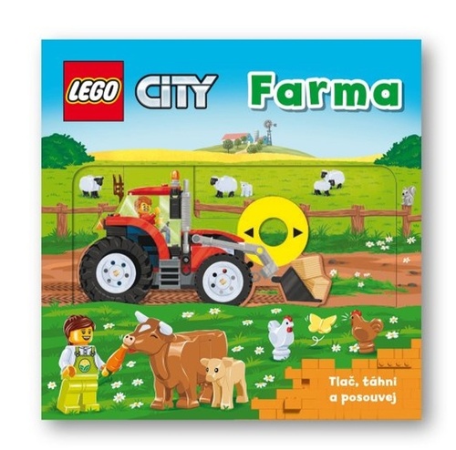 Kniha LEGO CITY Farma - Tlač, táhni a posouvej 