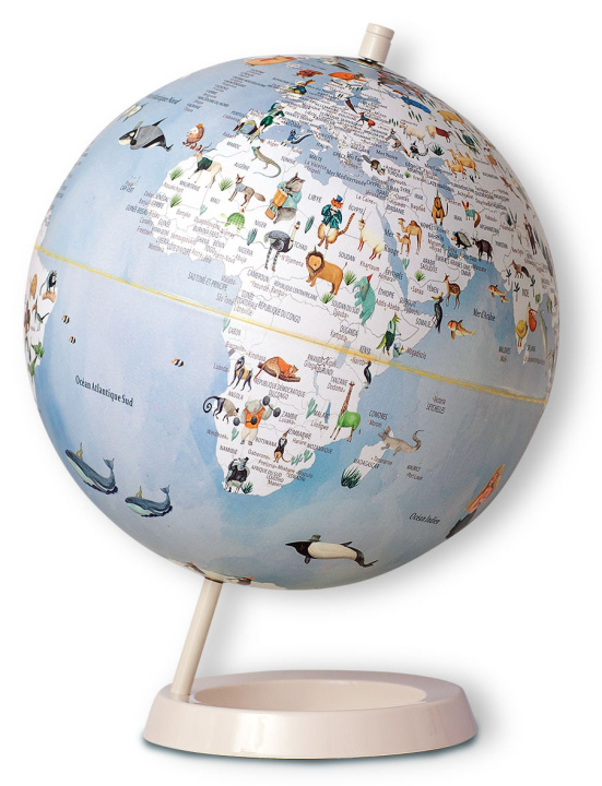 Książka GLOBE 25 CM BLEU ENFANT ILLUSTRE 