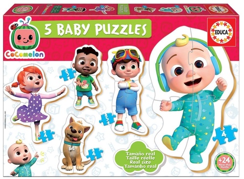 Hra/Hračka Baby puzzle Cocomelon 5v1 