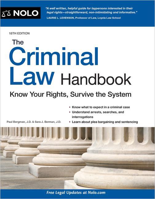 Könyv The Criminal Law Handbook: Know Your Rights, Survive the System Sara J. Berman