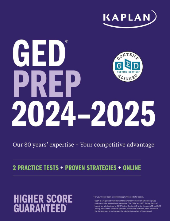 Book GED Test Prep 2024-2025: 2 Practice Tests + Proven Strategies + Online 