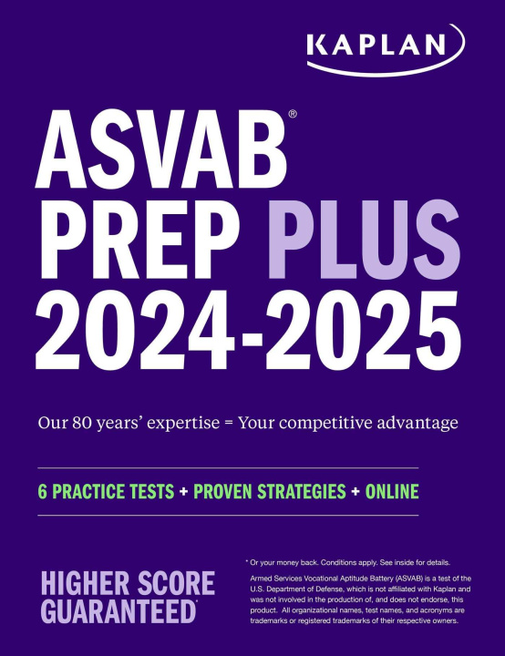 Carte ASVAB Prep Plus 2024-2025: 6 Practice Tests + Proven Strategies + Online + Video 