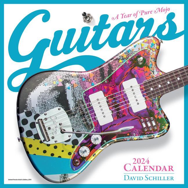 Naptár/Határidőnapló Guitars Wall Calendar 2024 Workman Calendars