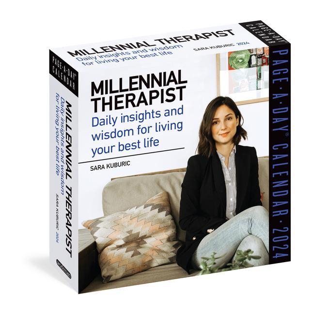Календар/тефтер Millennial Therapist Page-A-Day Calendar 2024: Daily Insights and Wisdom for Living Your Best Life Sara Kuburic