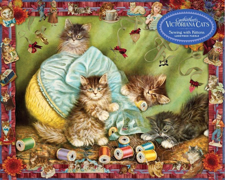 Kniha Cynthia Hart's Victoriana Cats: Sewing with Kittens 1,000-Piece Puzzle 