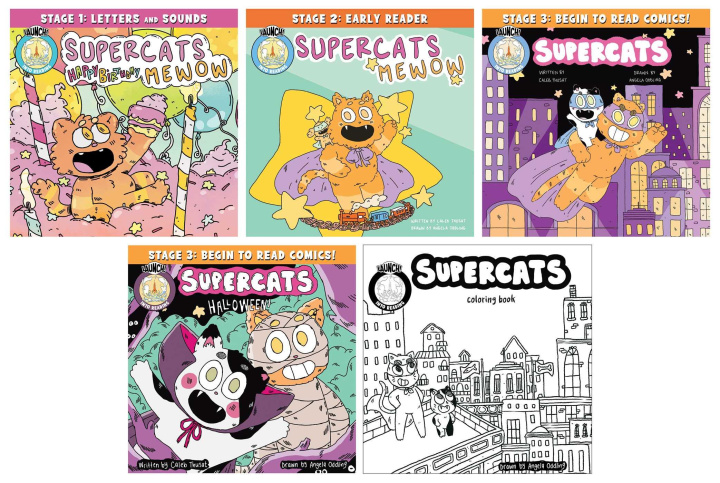 Kniha Supercats Boxed Set of 5 Angela Oddling