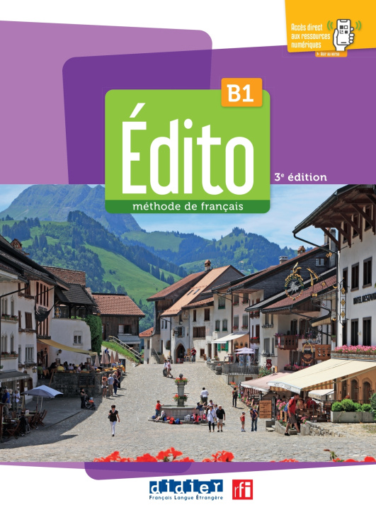 Książka Edito B1 - 3ème édition - Livre + didierfle.app 
