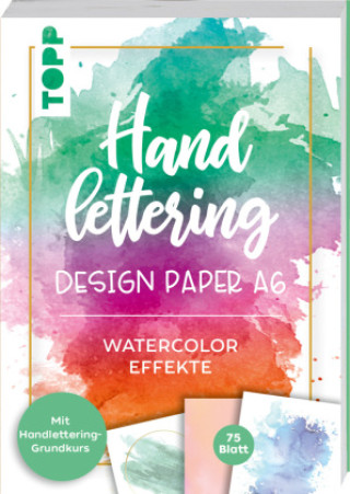 Hra/Hračka Handlettering Design Paper Block Watercolor-Effekte A6 Ludmila Blum