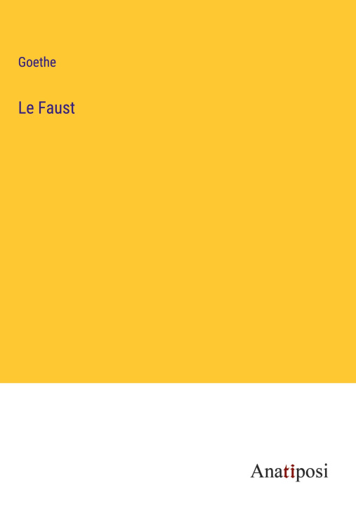 Knjiga Le Faust Goethe
