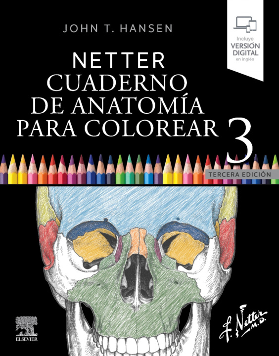 Könyv NETTER CUADERNO DE ANATOMIA PARA COLOREAR 3ª ED HANSEN