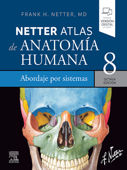 Könyv NETTER ATLAS DE ANATOMIA HUMANA ABORDAJE POR SISTEMAS 8ª ED NETTER