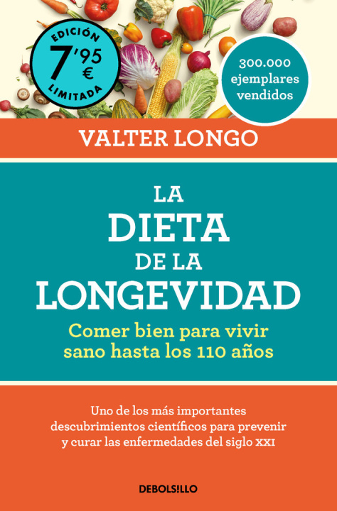 Carte LA DIETA DE LA LONGEVIDAD EDICION LIMITADA A PRECIO ESPECIAL VALTER LONGO
