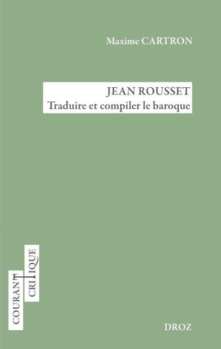 Knjiga Jean Rousset Cartron