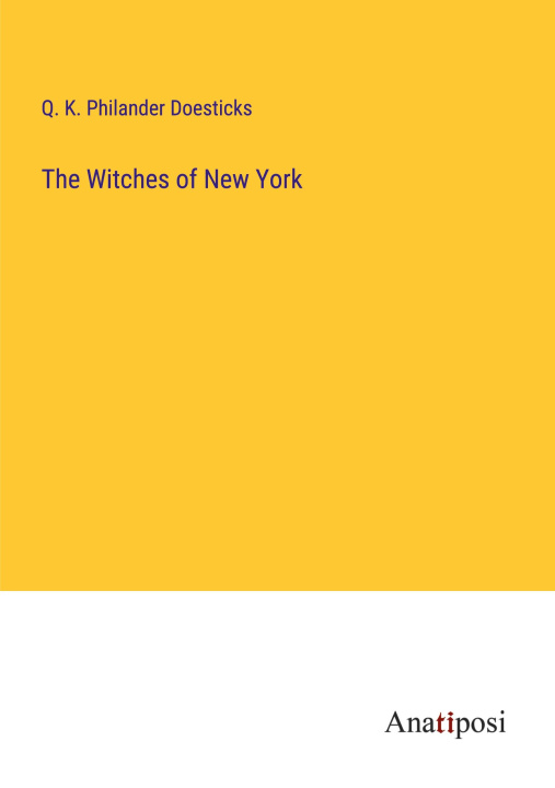 Buch The Witches of New York Q. K. Philander Doesticks