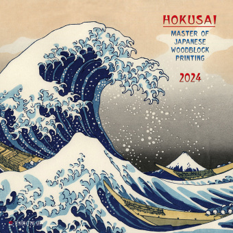 Kalendář/Diář Hokusai - Japanese Woodblock Printing 2024 