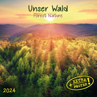 Naptár/Határidőnapló Forest Nature/Unser Wald 2024 