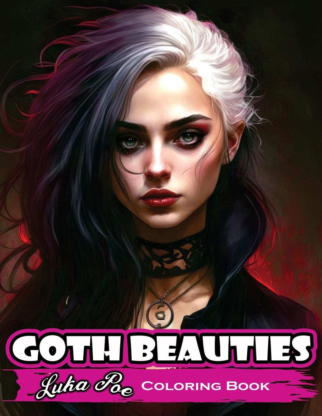 Carte Goth Beauties Coloring Book 