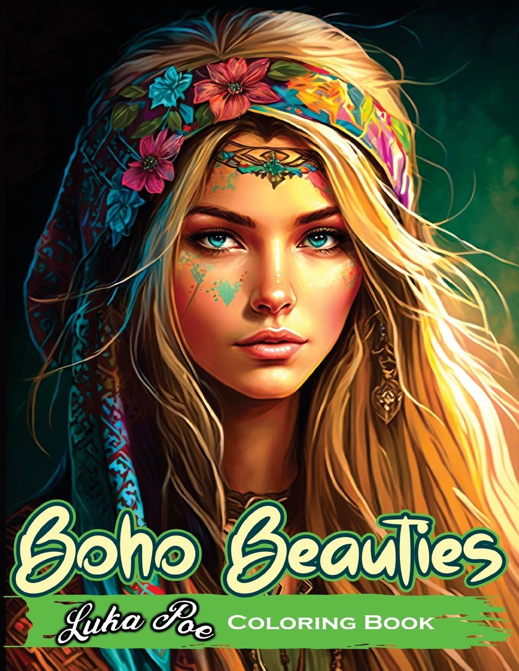 Книга Boho Beauties Coloring Book 