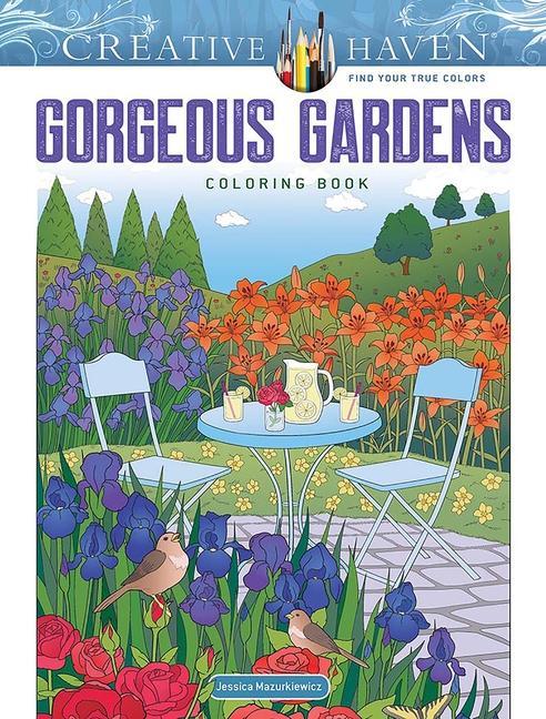 Kniha Creative Haven Gorgeous Gardens Coloring Book Jessica Mazurkiewicz